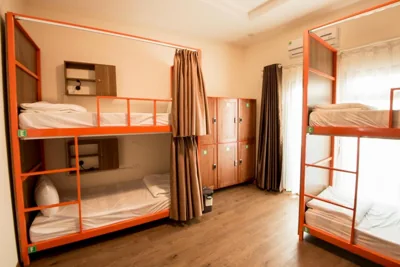 Bett im Frauenschlafsaal mit 6 Betten — Hanoi Buffalo Hostel